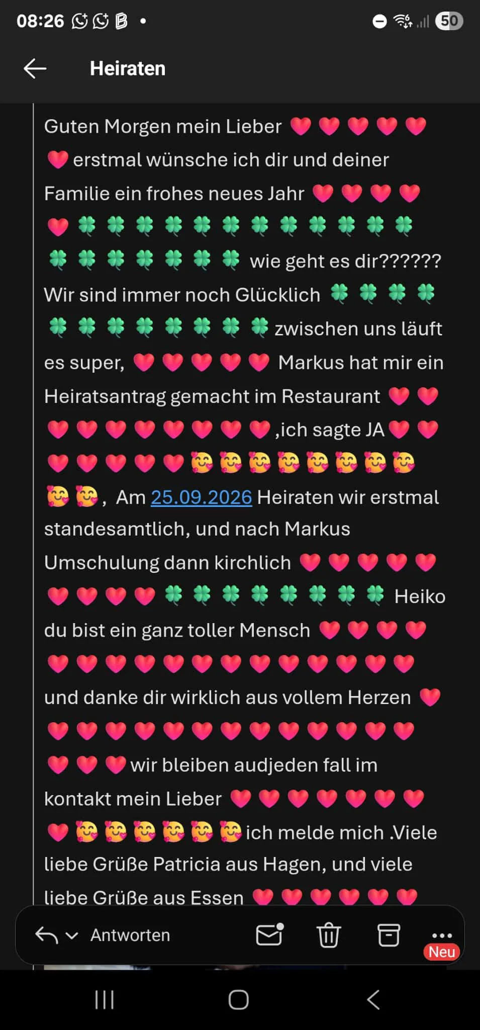 Anonymisierte Kundenerfahrung zur Partnerrückführung – Beispiel 5